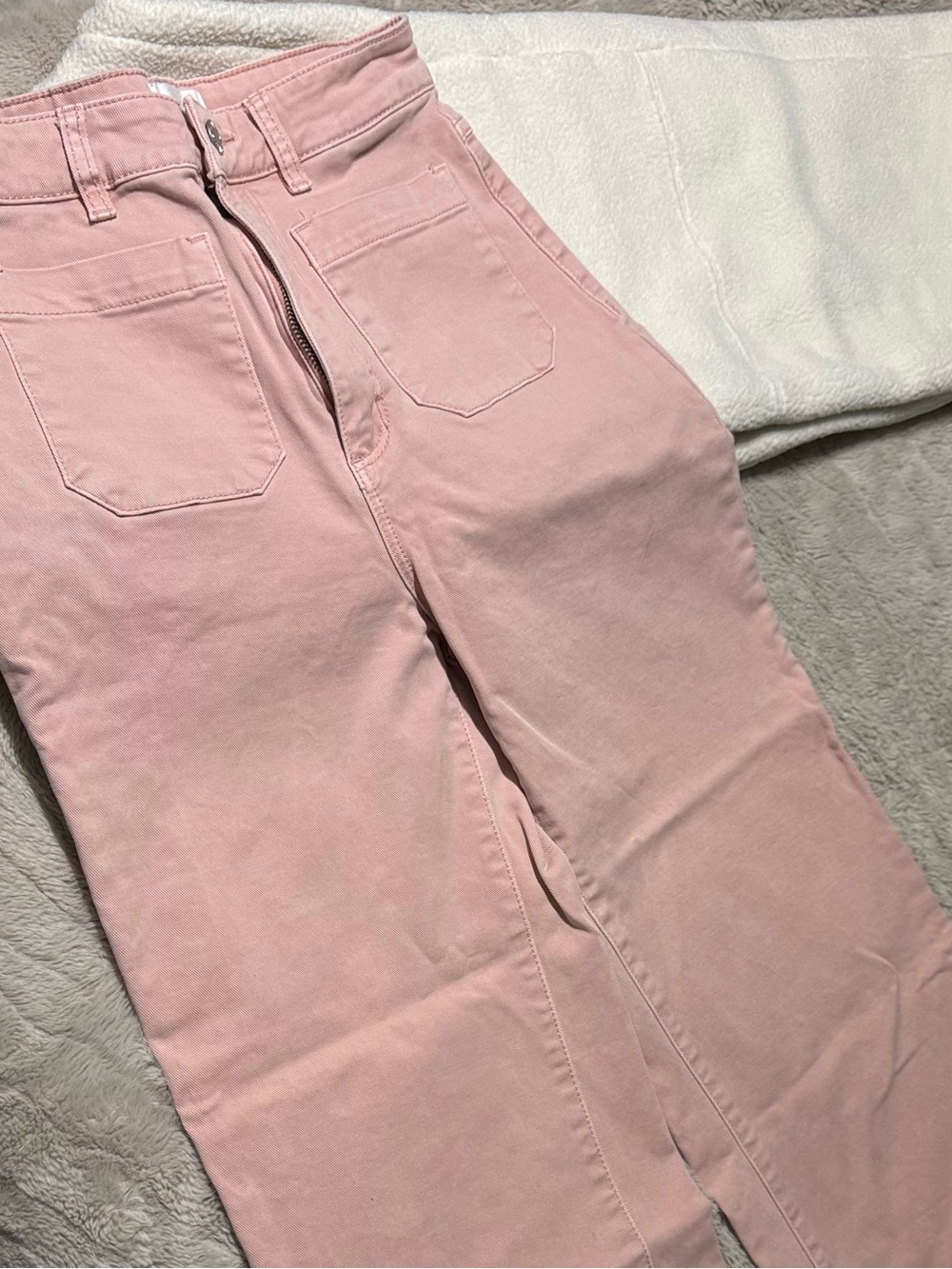 ROLLAS High Rise Wide Leg Sailor Jeans Pink Women's Size 27 - Picture 8 of 14
